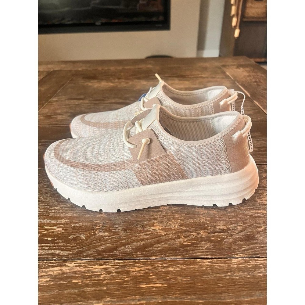Hey Dude Sirocco Neutral Sneaker Tan Beige Womens 8 - Picture 7 of 8